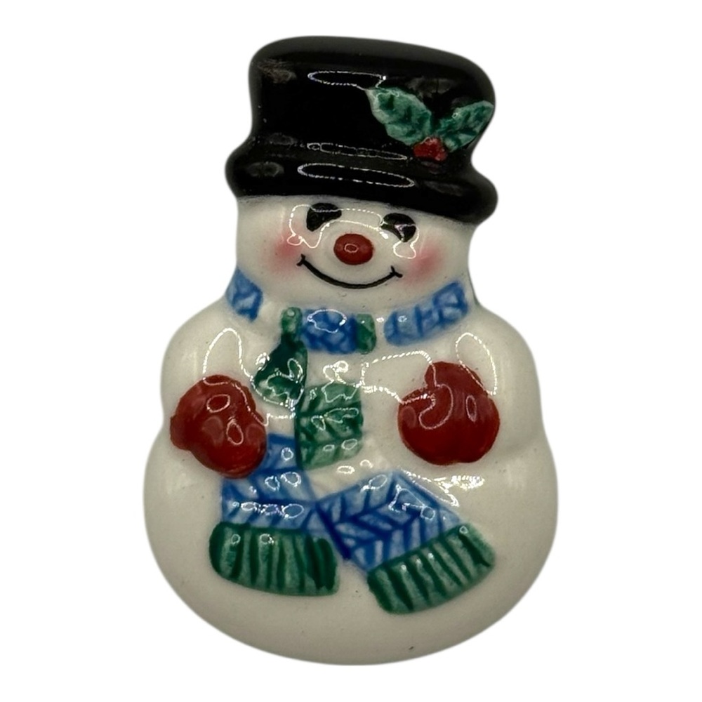 Snowman Brooch